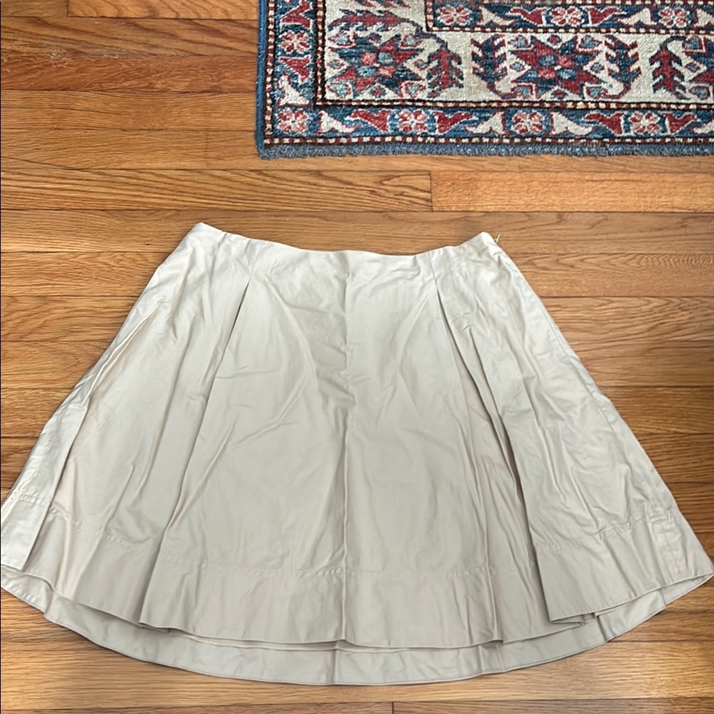 Ralph Lauren Cream A-Line Knee-Length Skirt